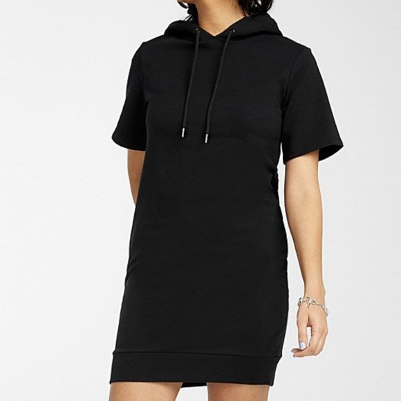 Small Twik Recycled Cotton Short Sleeve Hoodie Dress - Picture 2 of 9
